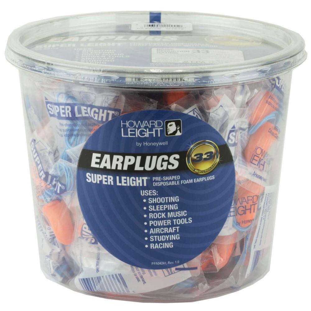 Westchester Protective Gear Howard Leight Super Leight Foam Ear Plugs, 33dB, 50 Pairs, Corded
