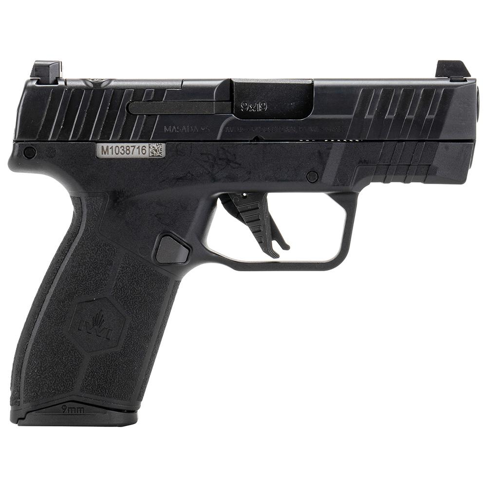 IWI Masada Slim Elite Handgun 9mm Luger 10rd Magazines (2) 3.3" Barrel Black
