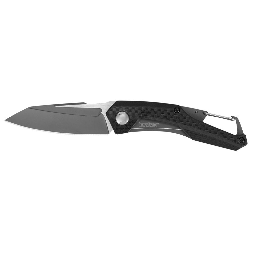 Kershaw Reverb Folding Knife, 2-1/2 in Drop Point Blade, Black