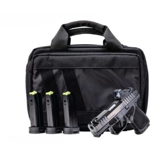 Rost Martin RM1S Comp Handgun Bundle 9mm Luger 12(1)&15(3)rd Magazines 3.6" Barrel Black Viridian Red Dot Pistol