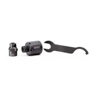 Gemtech 22 QDA Quick Detach Adapter (.22 LR/22 Mag, 1/2-28, Black Finish)
