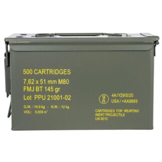 PPU Rangemaster 7.62 NATO 145 gr FMJ Boat Tail Rifle Ammunition