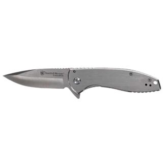 Battenfeld Smith & Wesson Executive Platinum Folding Knife 3.00 in Drop Point Silver