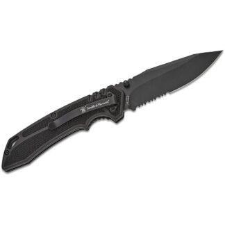 Battenfeld Smith & Wesson Special Ops Folding Knife 3.5 in Black Coated Clip Point Blade