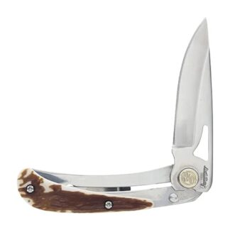 Battenfeld Uncle Henry 3UH Large Folding Knife, 2.75 in Drop Point Blade, Staglon