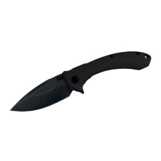 Rock Ridge Outdoors Shadow Protector II Folding Knife, D2 Stonewashed Blade, Black G10, 3.5 in Blade