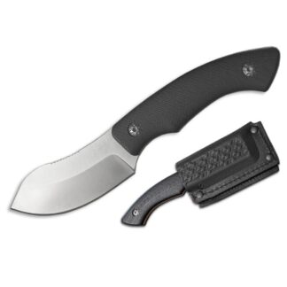 Rock Ridge Outdoors ABKT Elite Grunt Fixed Knife, 3 in Blade, 8CR13MOV, Black G10