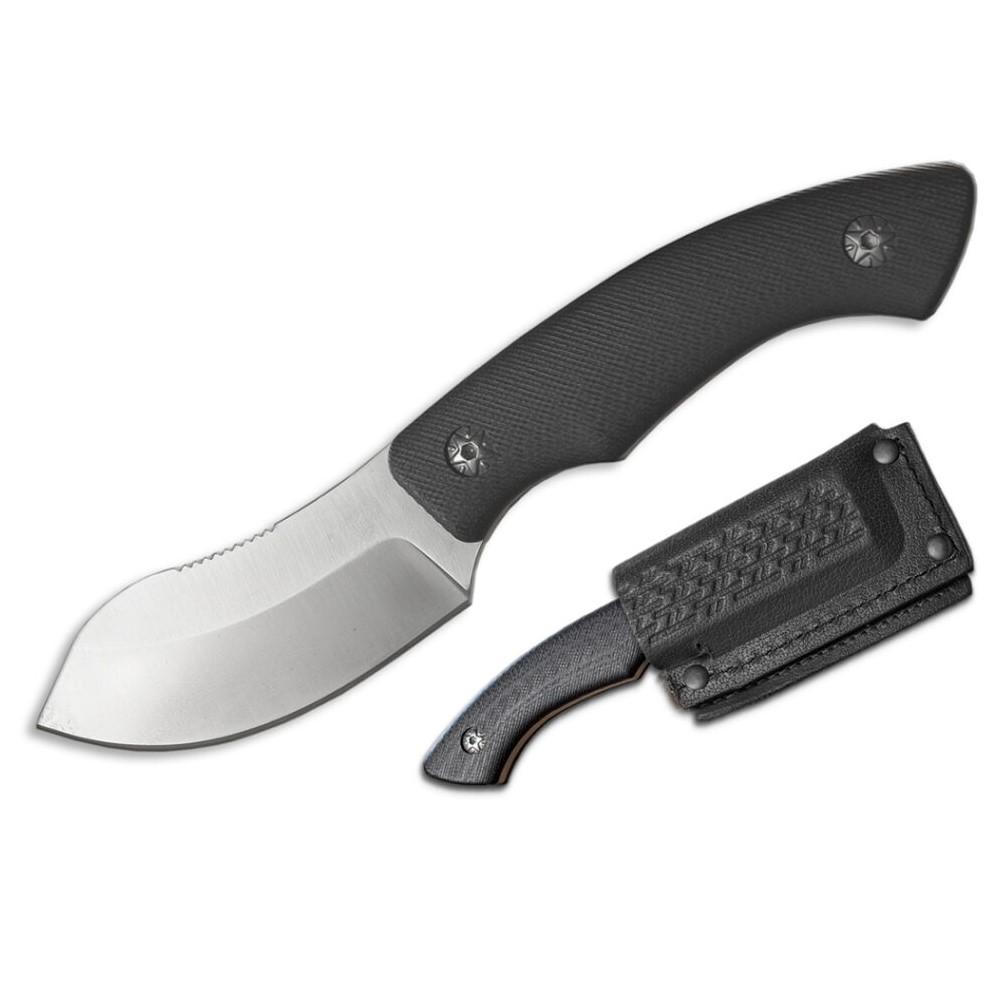 Rock Ridge Outdoors ABKT Elite Grunt Fixed Knife, 3 in Blade, 8CR13MOV, Black G10
