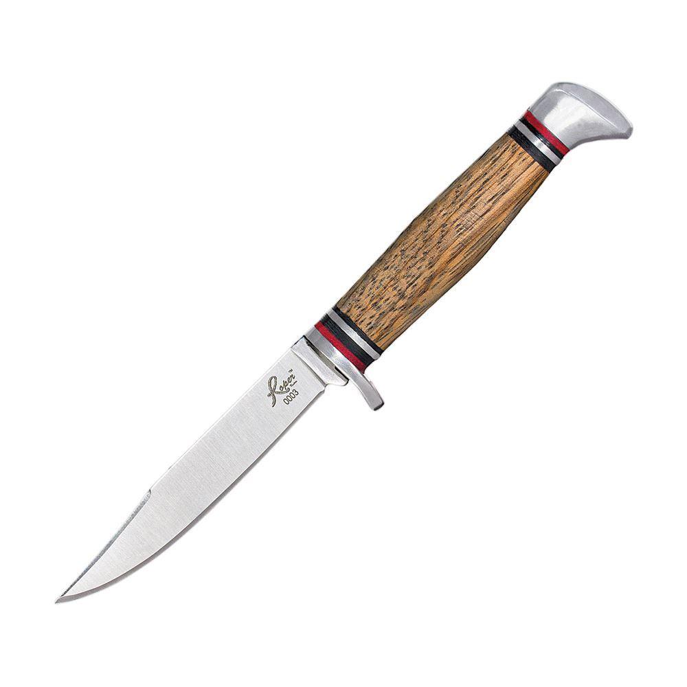 Rock Ridge Outdoors Roper Deadwood Jr Fixed Blade 3.5in Clip Point Zebra Wood