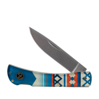 Rock Ridge Outdoors Roper Tumbleweed Lock-Back Folding Knife, 3 in Blade, Multi-Color