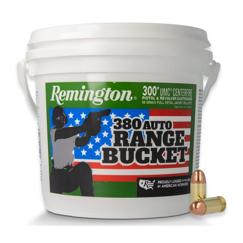 Remington UMC .380 Auto 95 gr FMJ 955 fps 300-Round Bucket