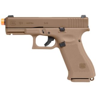 Umarex GLOCK 19X Gen5 Blowback Airgun Pistol, Coyote, 6mm BB