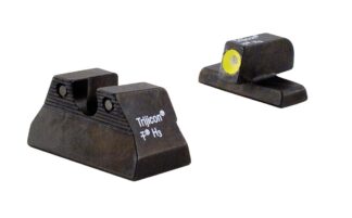 Trijicon HD Night Sight Set for H&K USP Compact, Yellow Front, 3-Dot Green Tritium