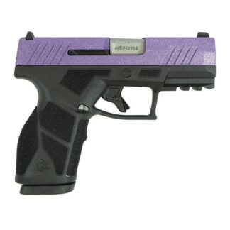 Taurus GX2 Purple Sparkle 9mm Luger Compact Semi-Auto SAO, 3.38 in, 13rd, Black Frame/Custom Slide, right side view