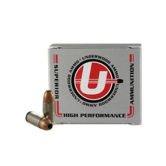 Underwood Ammo UA 134 9mm Luger +P 124 gr JHP 20 Rounds Per Box