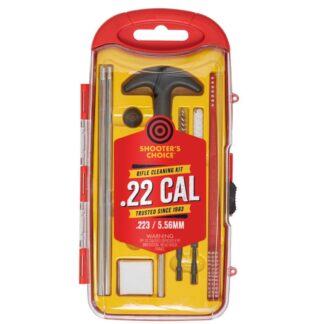 Shooters Choice .22 Cal Rifle Cleaning Kit with Aluminum Rod and FP-10 CLP