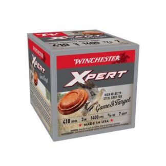Winchester XPERT Game & Target .410 Bore 3" #7 Steel Shot 3/8 oz 1400 fps 25 Rounds