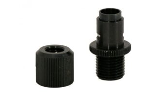 Walther Arms P22 Threaded Barrel Adapter, 1/2-28 TPI, Steel, Black Nitride
