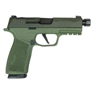 Sig Sauer P365 XMacro 9mm Semi-Auto Pistol, 3.7 in Barrel, 17+1 Capacity, Two-Tone Green, right side view