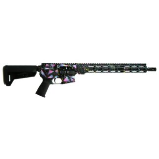 Shark Coast Tactical Retro Miami AR-15 Semi-Auto, 5.56 NATO, 16 in, 30-Round, Multi-Color, right side view