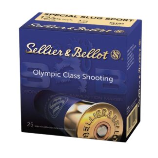 Mag-Tech/Sellier & Bellot SB12SLUG 12 Gauge 2.75 in 1 oz Rifled Slug, 25 Rounds