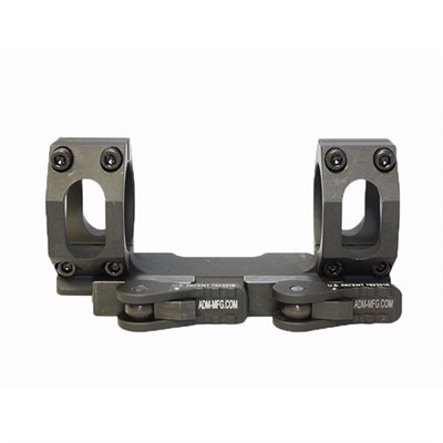 American Defense Mfg 1 in 0 MOA Bolt Action Quick Detach Scope Mount, Black