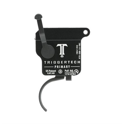 Trigger Tech Primary Single-Stage Curved Trigger for Remington 700, Black, Right Hand