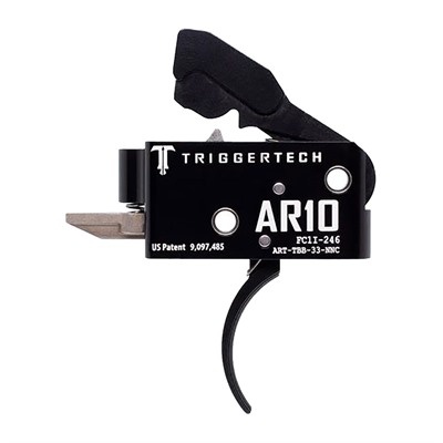 Trigger Tech AR .308 Adaptable Trigger Black Curved Two-Stage
