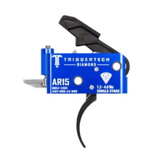 Trigger Tech Diamond Pro Curved Single-Stage Trigger for AR-15, Adjustable 1.5-4.0 lb