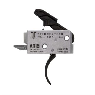 Trigger Tech Duty Curved Two-Stage Trigger for AR-15, 3.5 lb Pull, Black Anodized
