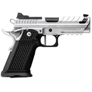 Fusion Firearms XP Pro 9mm Semi-Auto Pistol, 4 in Barrel, 10+1 Capacity, Chrome Slide/Black Frame