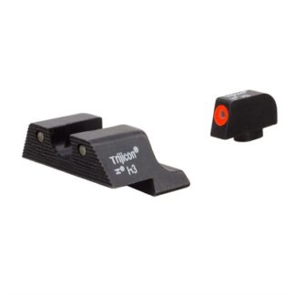Trijicon HD XR Night Sight Set for H&K 45C, P30 and VP9, Orange Front/Black Rear