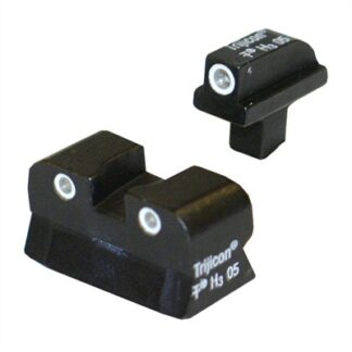 Trijicon Bright & Tough 3-Dot Front/Rear Night Sight Set, Green/White, .125 Tang