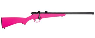 Savage Rascal FV-SR Bolt Action .22 LR Youth Rifle, 16.125 in Threaded Barrel, Pink Synthetic