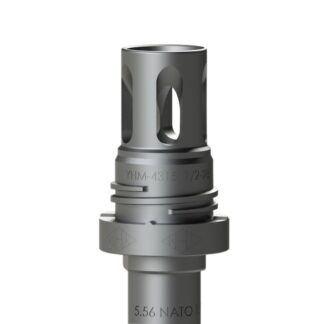 Yankee Hill Machine Mini QD Flash Hider 1/2-28 TPI (7.62 NATO / .308) Matte Black