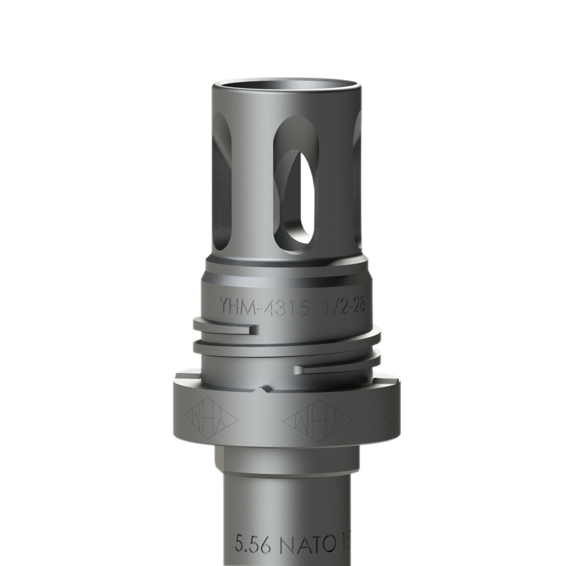 Yankee Hill Machine Mini QD Flash Hider 1/2-28 TPI (7.62 NATO / .308) Matte Black