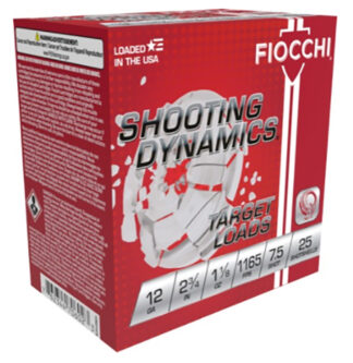 Fiocchi Shooting Dynamics 12 Gauge 2 3/4 in #7.5 1 1/8 oz 25 Rounds