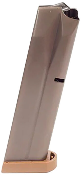 Beretta M9A3 9mm Luger 17-Round Detachable Magazine, Black/Tan Steel