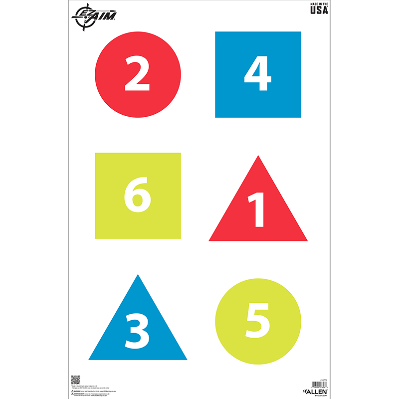 Allen Company EZ Aim Command Target, Paper Targets, 50-Pack