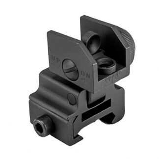NCSTAR AR15 Flip-Up Rear Sight (Black)