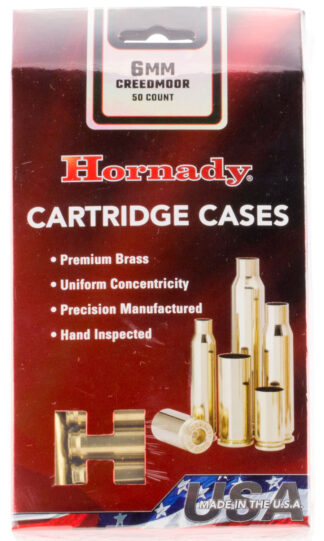 Hornady 86280 Unprimed Rifle Brass 6mm Creedmoor Cases