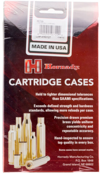 Hornady 8729 35 Remington Unprimed Rifle Brass Cases, 50-Count Box