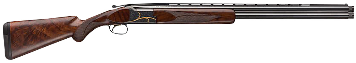 Browning 018117305 Citori Gran Lightning 12 Gauge 3" 2rd 26" Blued Barrels, Engraved Receiver With Gold Accents, American Black Walnut Stock With Lightening Style Grip