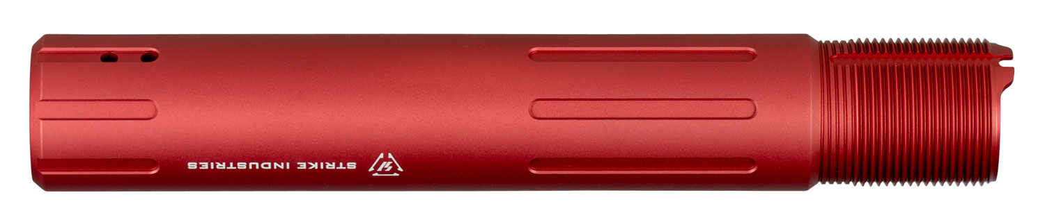 Strike Industries Carbine Length Pistol Receiver Extension Tube, 7075-T6 Aluminum, Red Anodized