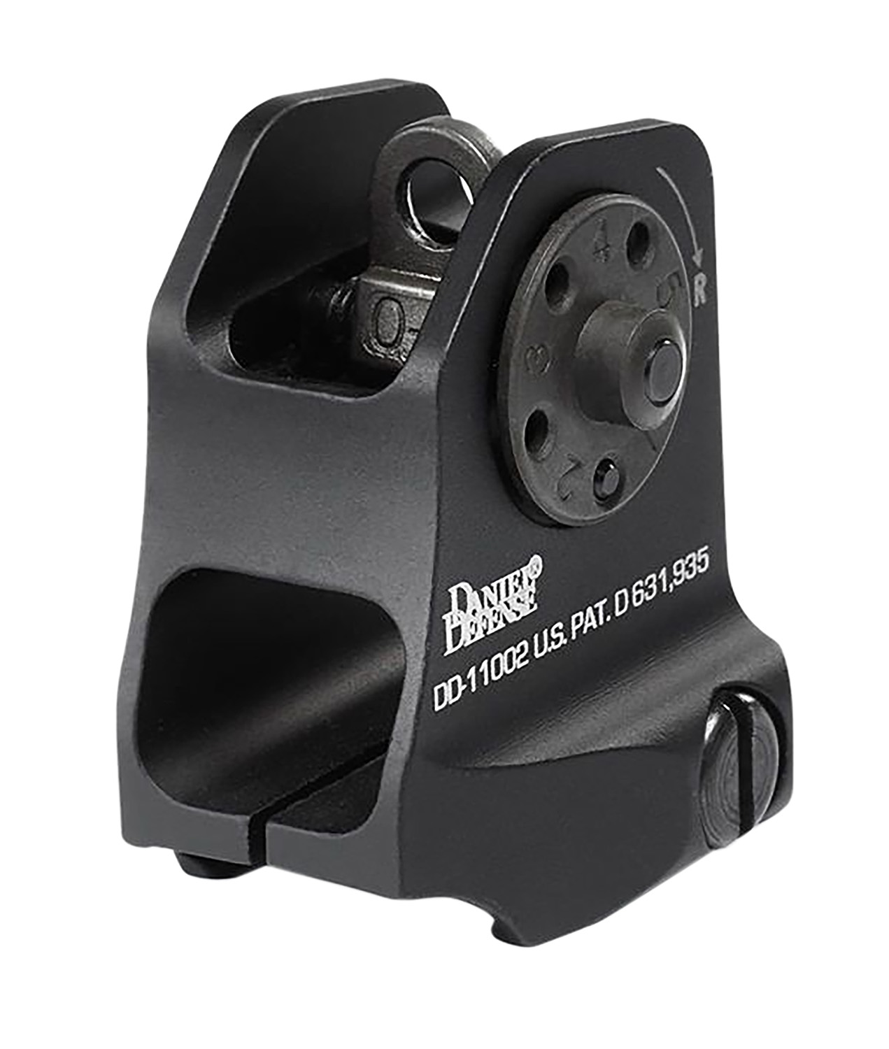 Daniel Defense A1.5 Fixed Rear Sight Absolute Cowitness Height Black Hardcoat Anodized