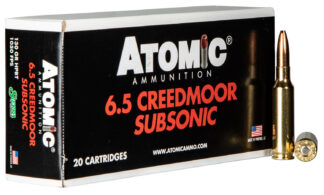 Atomic 6.5 Creedmoor Subsonic 130 gr Sierra MatchKing BTHP (20 Rounds)