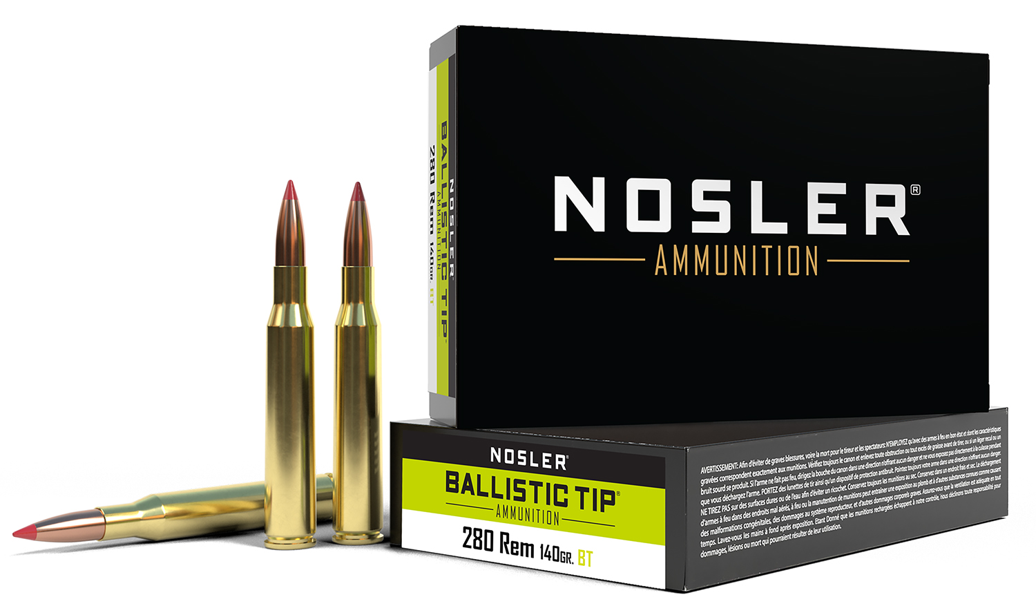 Nosler Ballistic Tip .280 Remington 140 gr 20 Rounds
