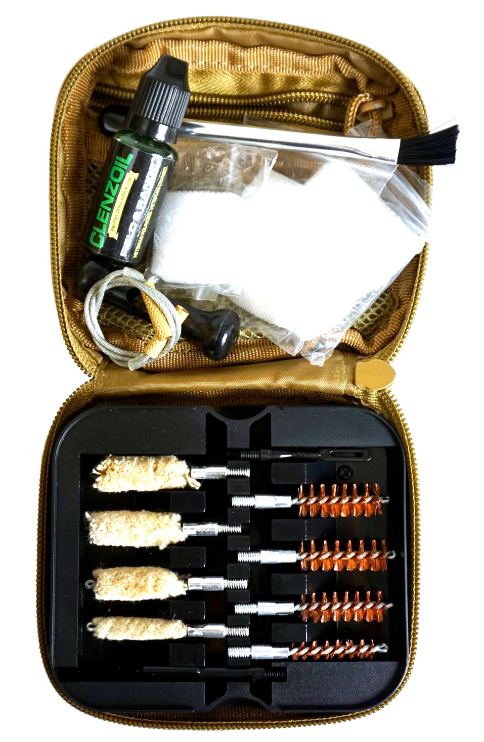 Clenzoil 2076 Field & Range Cleaning Kit Multi-Caliber Pistol (17 Pieces)