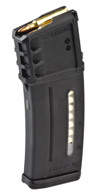 Magpul PMAG MagLevel 30rd Magazine, .223 Rem/5.56 NATO, Fits HK G36, Black Polymer