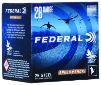 Federal Speed-Shok 28 Gauge 2.75 in #6 Steel Shot, 5/8 oz, 25 Rounds